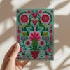 Cactus folk art A5 mini art print on premium matte paper - Travel and Tide
