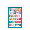 Reusable fabric Christmas advent calendar with pockets