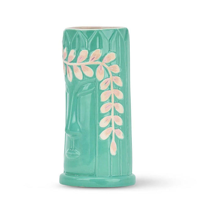 Ceramic Tiki cocktail cup side view - 500ml tropical drinkware
