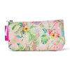 Tiki Island cosmetic bag small - Australian made linen cotton with PVC lining
