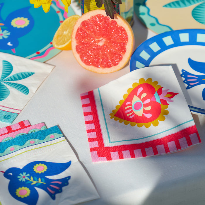Fiesta Paper Napkins – Pack of 20 - additional view | Travel & Tide
