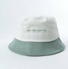 Back view of Flower Bloom corduroy bucket hat
