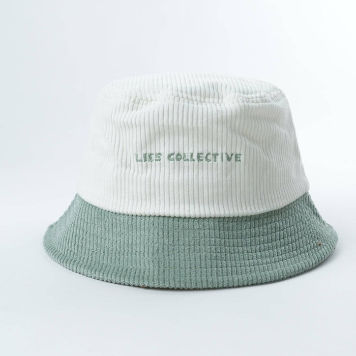 Back view of Flower Bloom corduroy bucket hat
