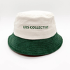Person wearing the Great Aussie Beer corduroy bucket hat outdoors
