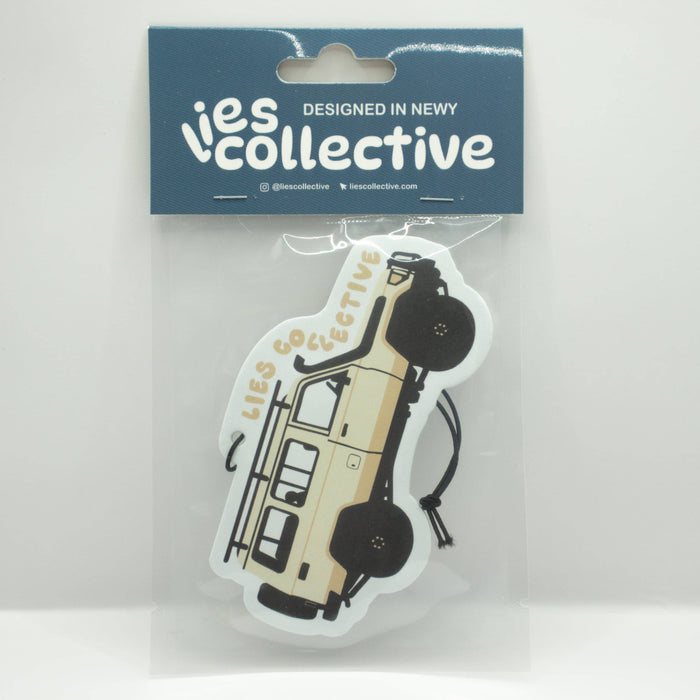 Iconic Troopy car air freshener with New Car fragrance
