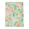 Linen tea towel in Tiki print - 55% linen 45% cotton kitchen towel
