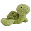 Pastel green plush turtle soft toy 30cm with embroidered eyes and stitched smile
