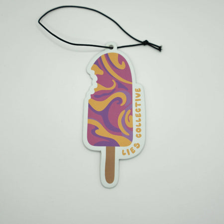 Rainbow Pop car air freshener with vanilla fragrance
