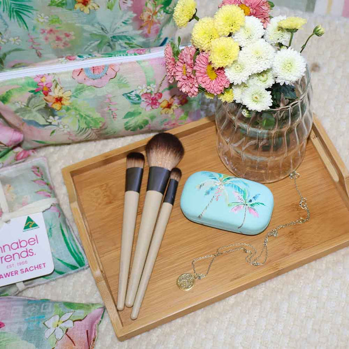 Tiki Mermaid Safe Keeper compact travel case in clear gift box
