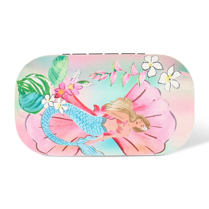Safe Keeper Tiki Mermaid open showing soft felt interior lining
