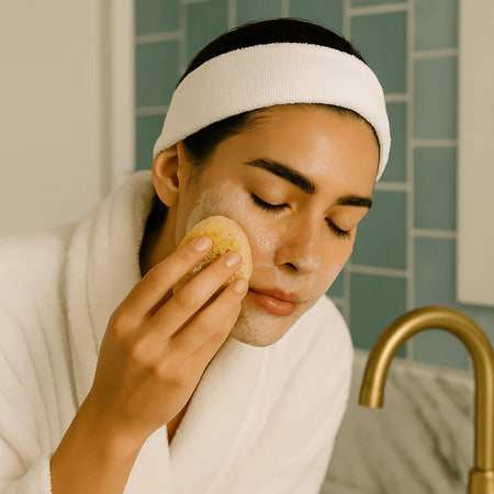 Fino Facial Sponge | Natural Sea Sponge for Sensitive Skin - detail view | Travel & Tide