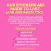 Sunkissed sticker in biodegradable plant-based sleeve — eco-friendly packaging by Daydream Prints
