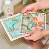 Tiki print Swedish dishcloth in use on kitchen bench - eco-friendly reusable cloth
