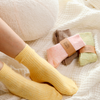 Yellow cashmere wool blend socks worn and styled — soft, cosy and durable everyday socks by Bed & Butter
