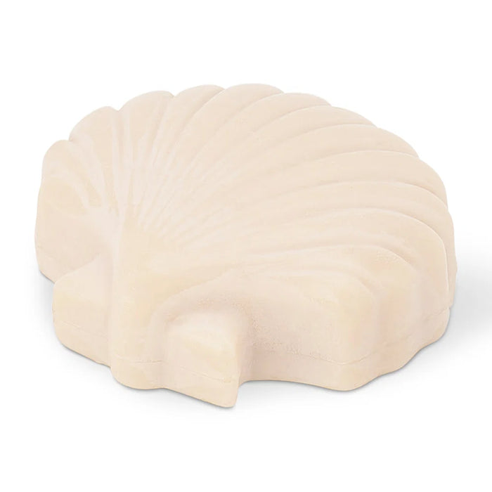 Tiki Island Shell Soap Bar sculpted scallop shape with coconut and honey fragrance
