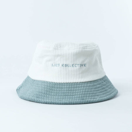 Back view of The Troopy light-blue corduroy bucket hat
