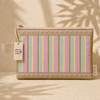 Tyvek Travel Pouch Surf Stripe - large lightweight water-resistant pouch with retro coastal stripes
