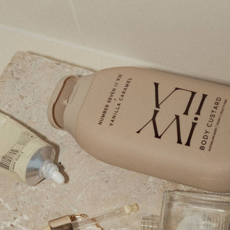 IVY ILA Vanilla Caramel Body Custard No. VII — 100g lightweight whipped body lotion with shea butter and vitamin E
