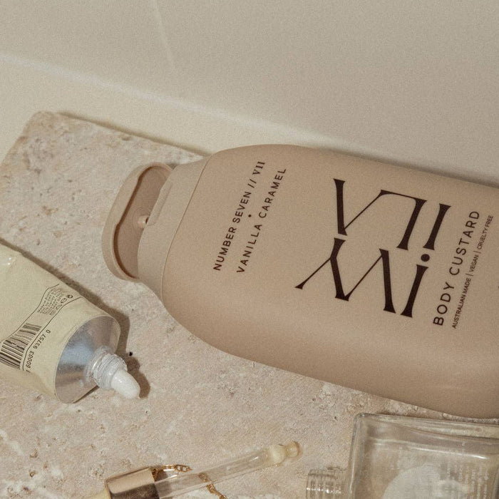 IVY ILA Vanilla Caramel Body Custard No. VII — 100g lightweight whipped body lotion with shea butter and vitamin E
