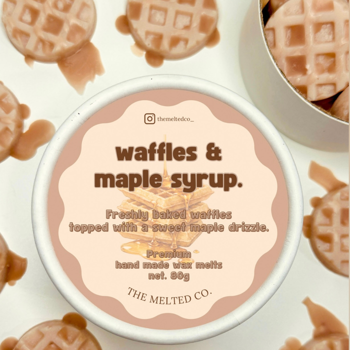 Maple Syrup waffle wax melts box – handmade home fragrance Australia