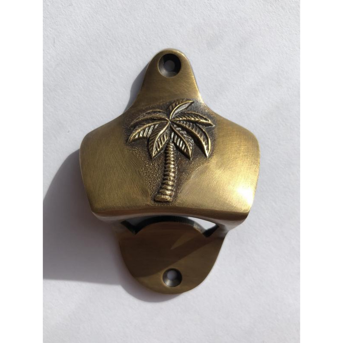 Wall Mounted Brass Palm Bottle Opener