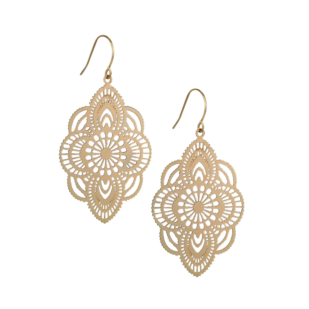 Gold Jaipur Earrings