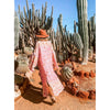 Dreamweaver Kimono - Wildflower Pink - detail view | Travel & Tide